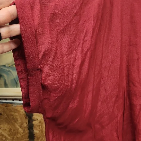Umgee layered top 2XL cranberry red EUC tub 10 - Picture 3 of 7